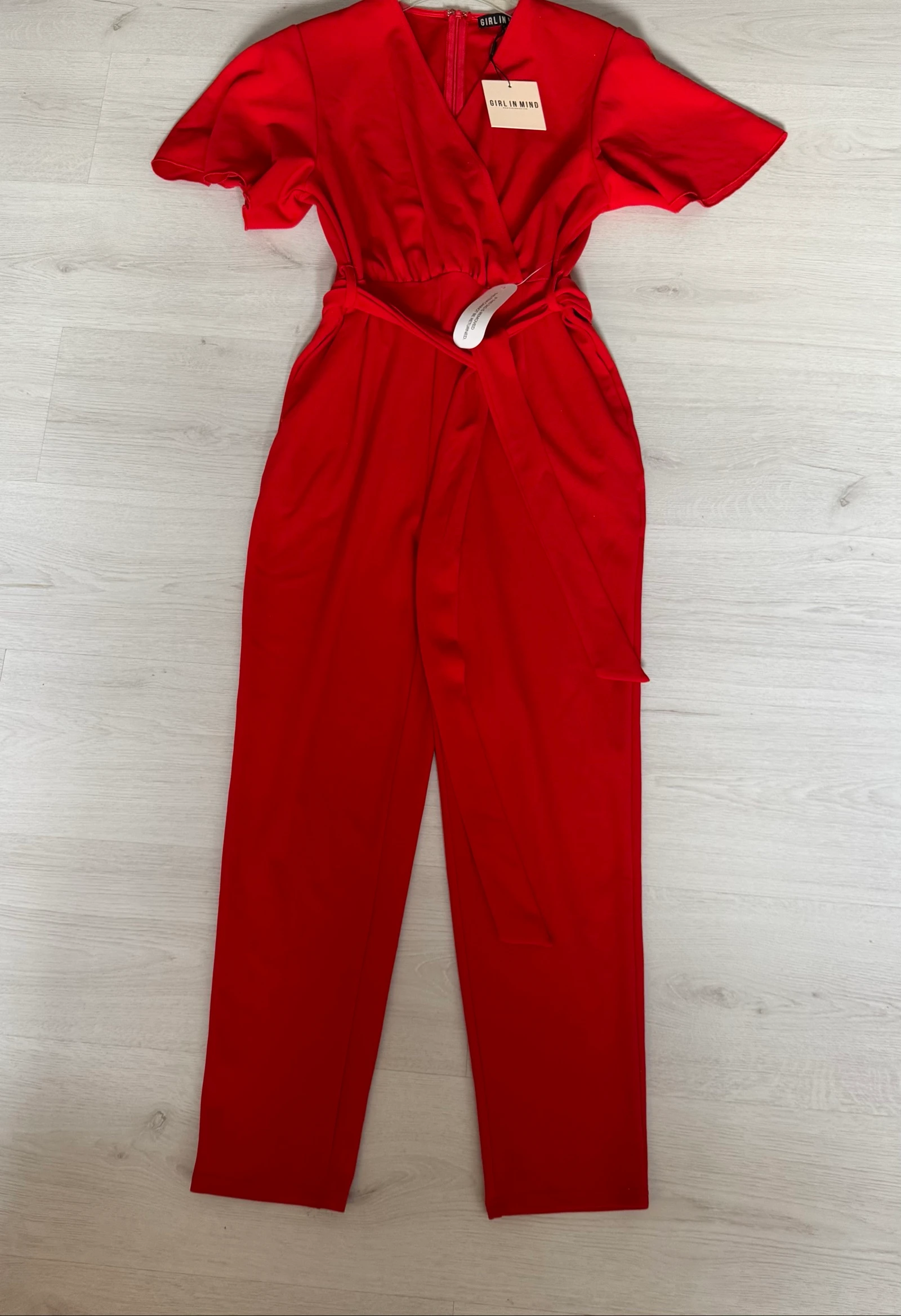 Girl In Mind rode jumpsuit nieuw met labels maat 42 – photo 8